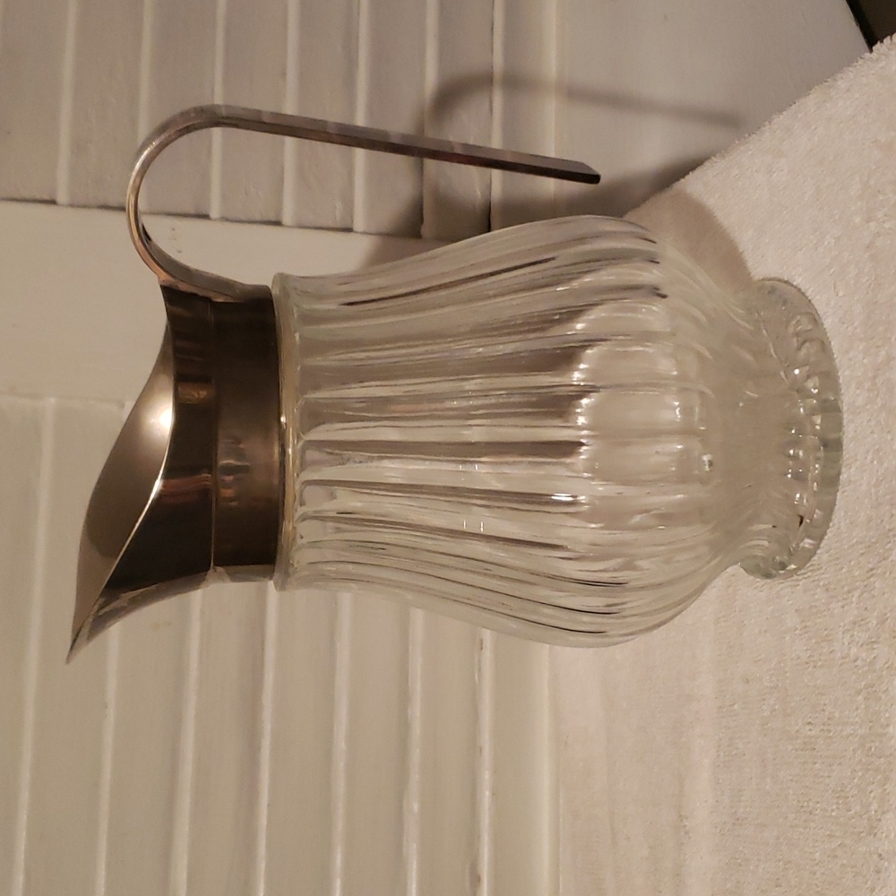 Vintage Italian Glass Tea Pitcher - Picture 4 of 6